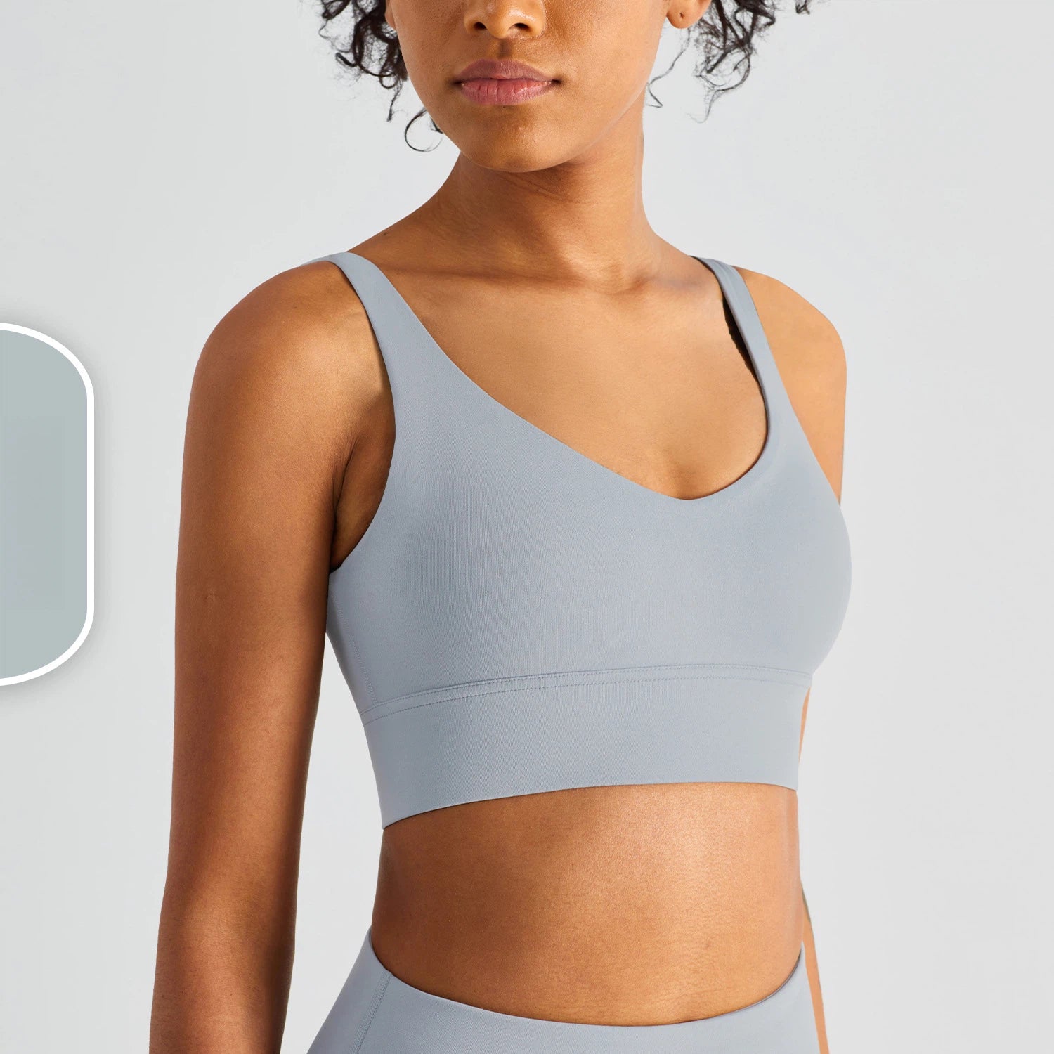 Wide-shouldered U-back gym vest