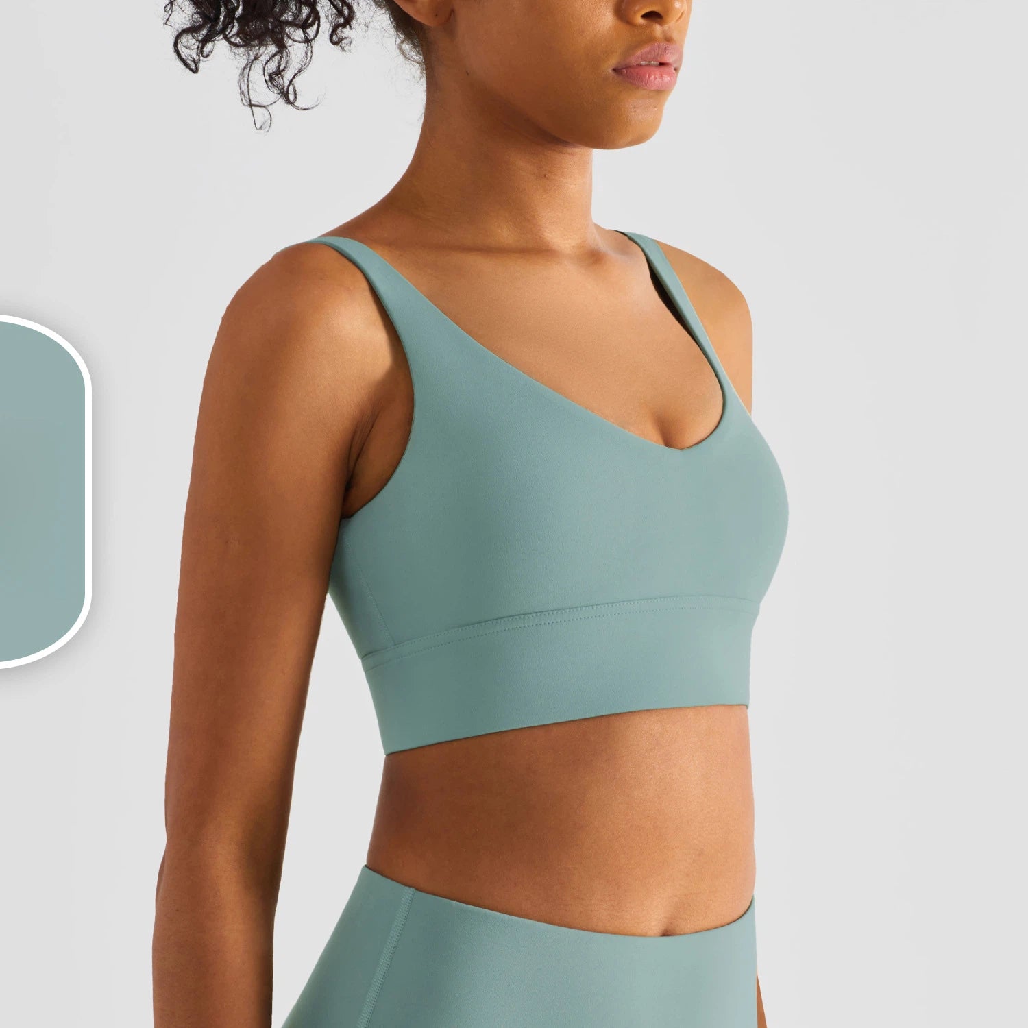 Wide-shouldered U-back gym vest