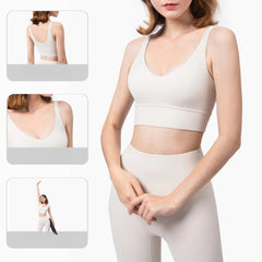 Wide-shouldered U-back gym vest