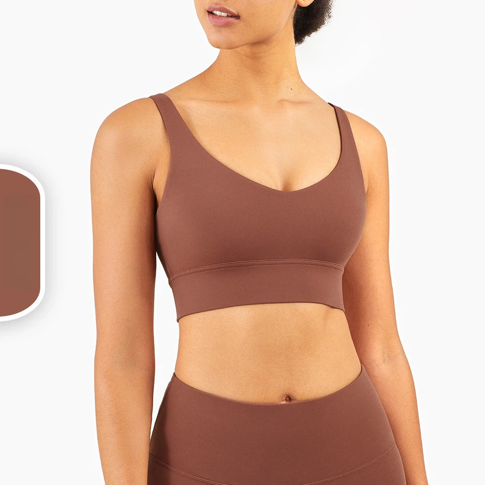 Wide-shouldered U-back gym vest