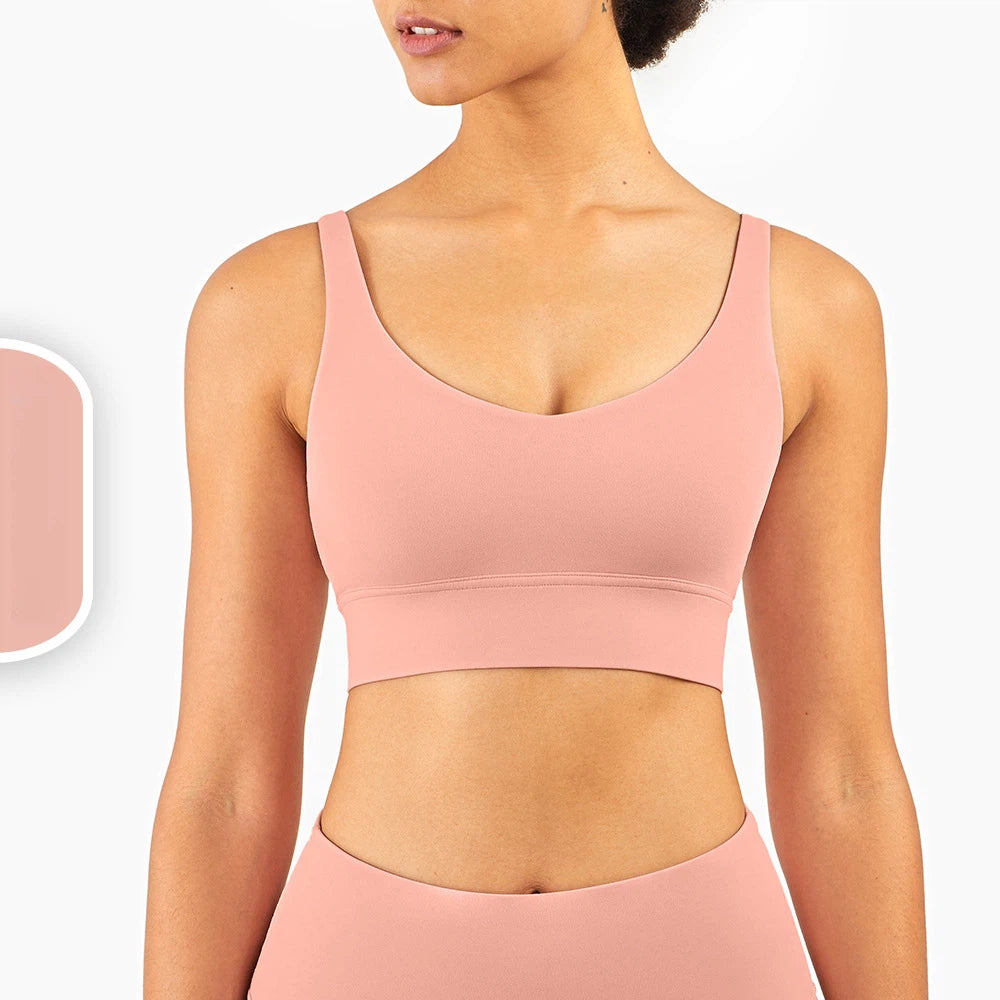 Wide-shouldered U-back gym vest