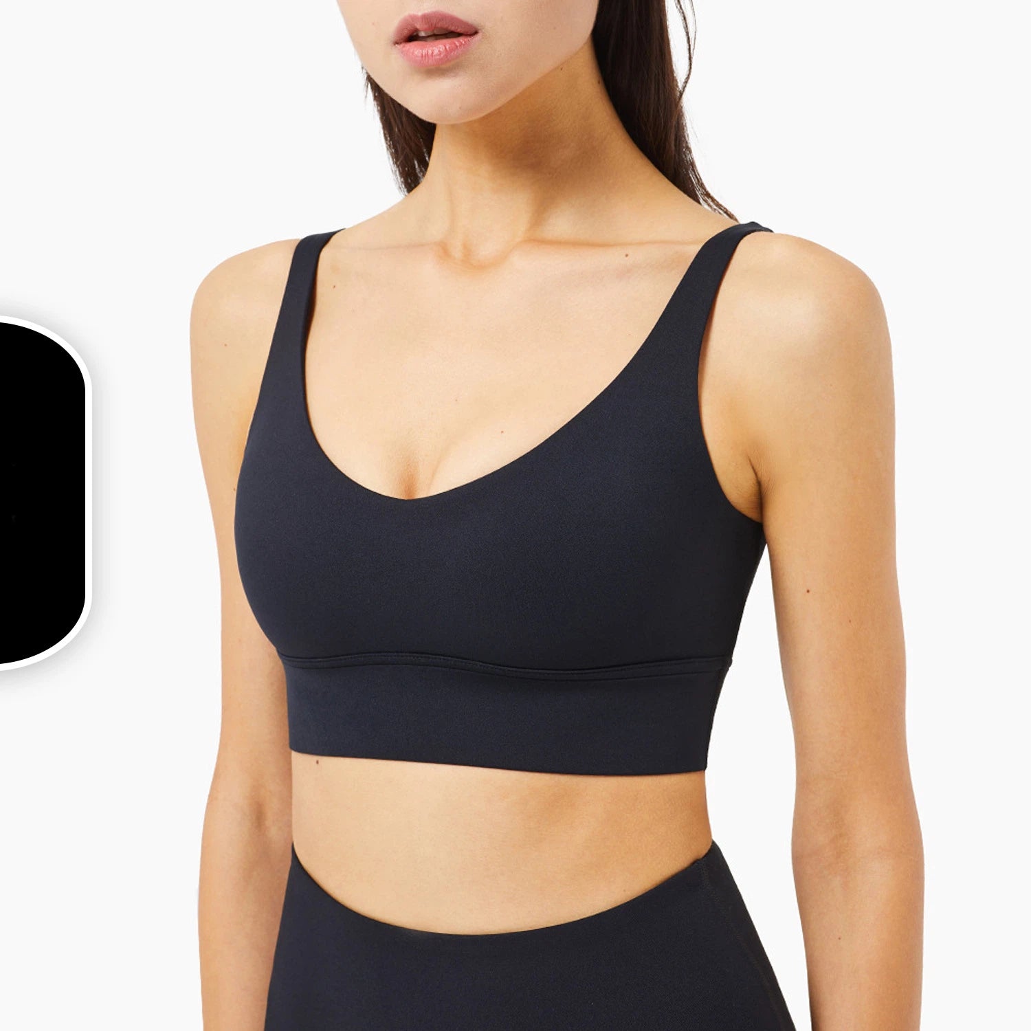 Wide-shouldered U-back gym vest