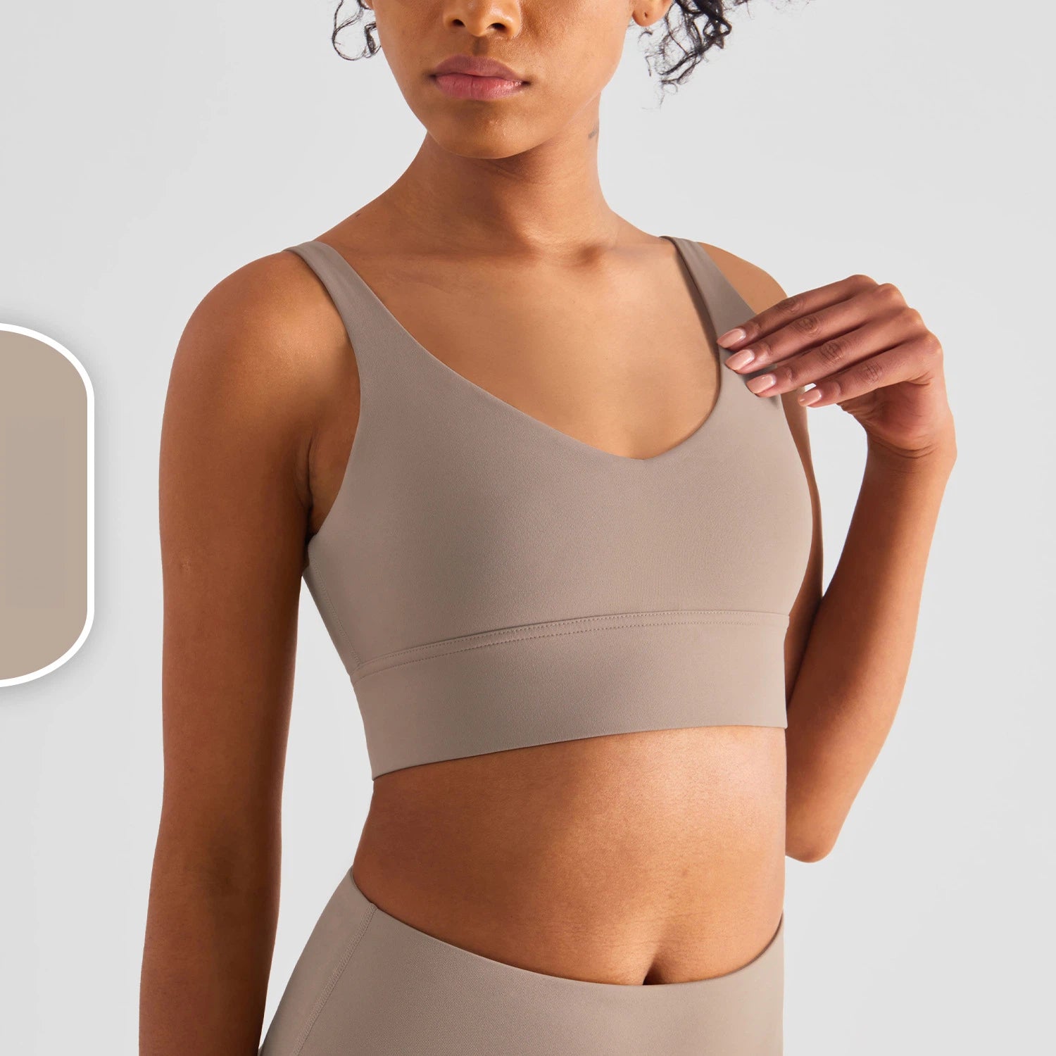 Wide-shouldered U-back gym vest