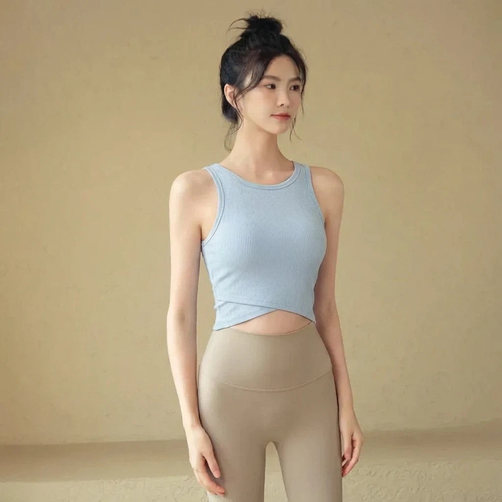 Running training auxiliary breast sports bra