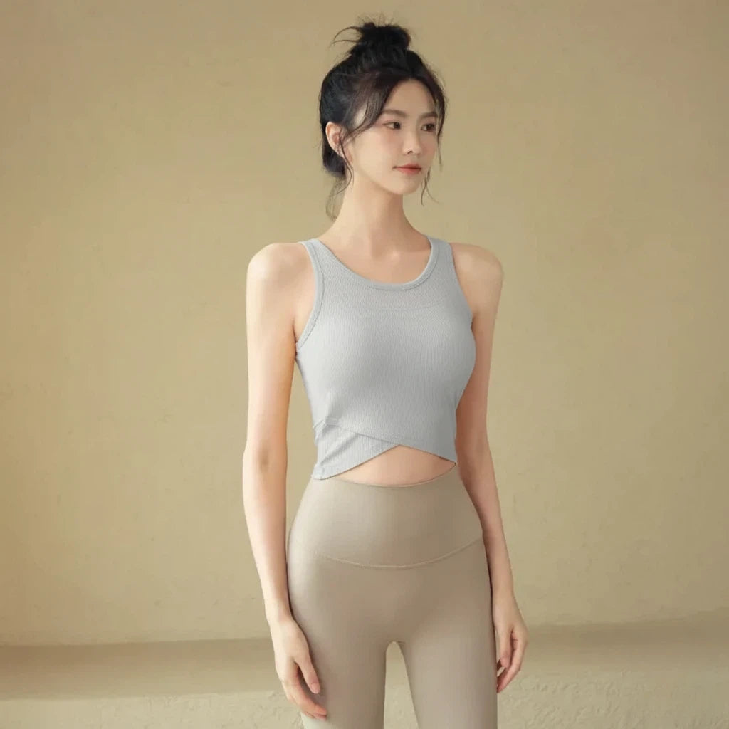 Running training auxiliary breast sports bra