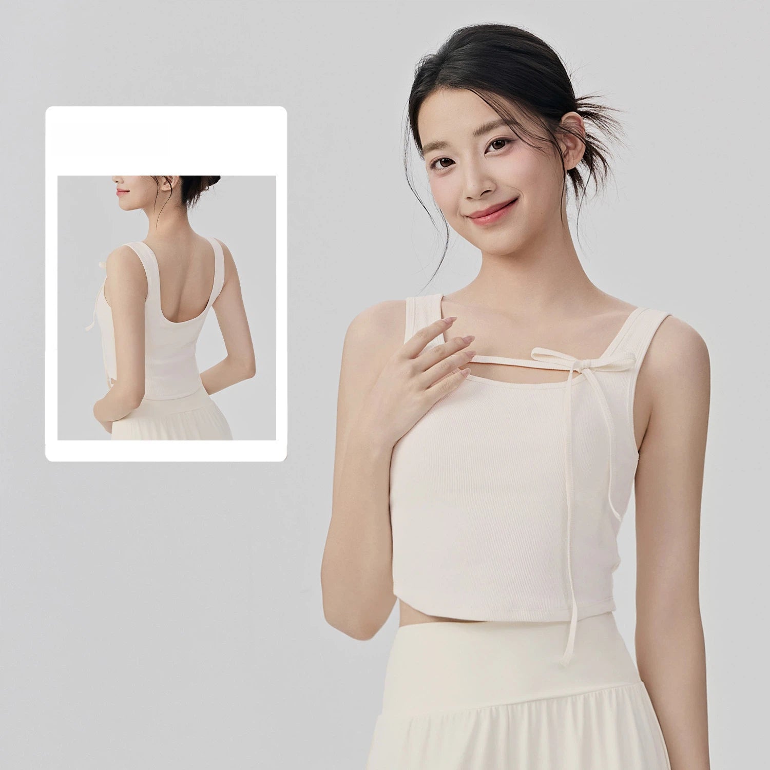 Sports vest with chest pads to cover the accessory breasts