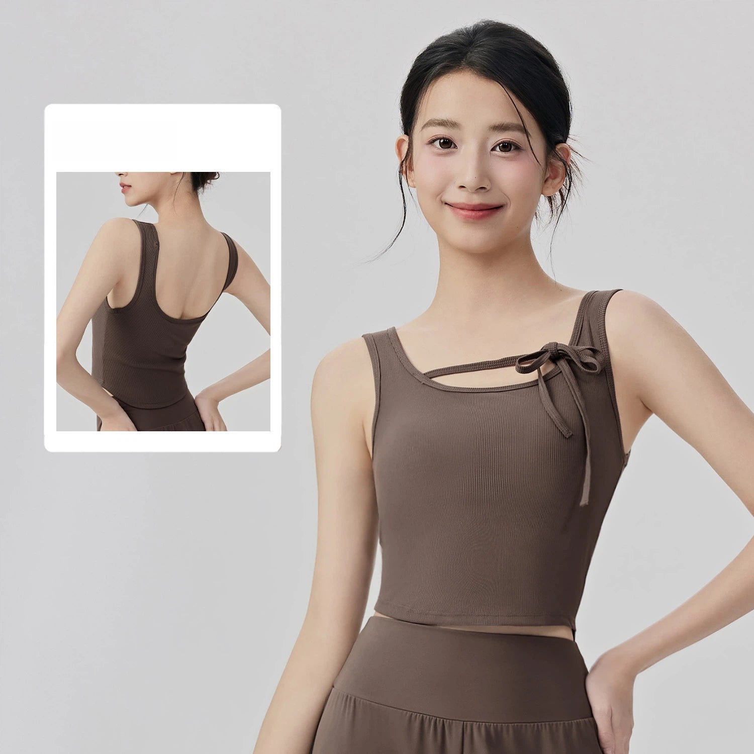 Sports vest with chest pads to cover the accessory breasts