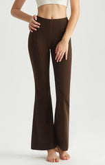 High Waisted Hip Lifting Nude Feel Antibacterial Shaping Bootcut Pants Yoga Flare Trousers