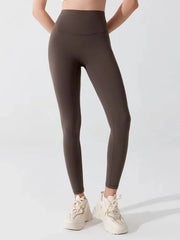 High-waisted buttocks lifting, Nude skinny antibacterial sports fitness tight pants