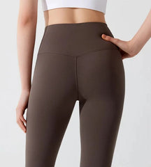 High-waisted buttocks lifting, Nude skinny antibacterial sports fitness tight pants