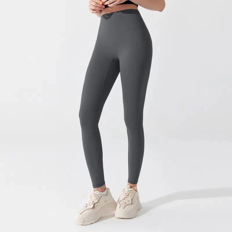 High-waisted buttocks lifting, Nude skinny antibacterial sports fitness tight pants