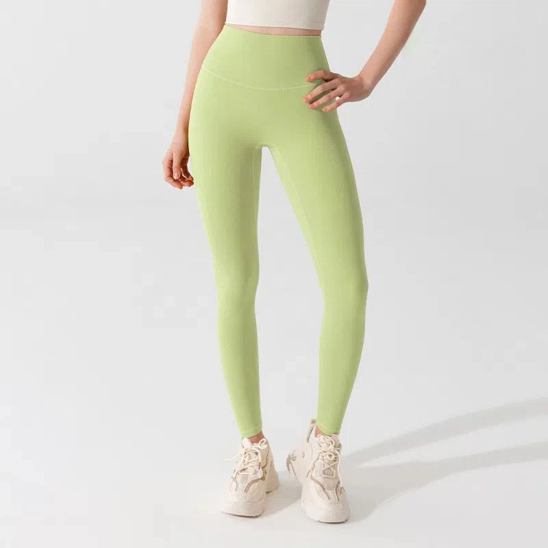 High-waisted buttocks lifting, Nude skinny antibacterial sports fitness tight pants