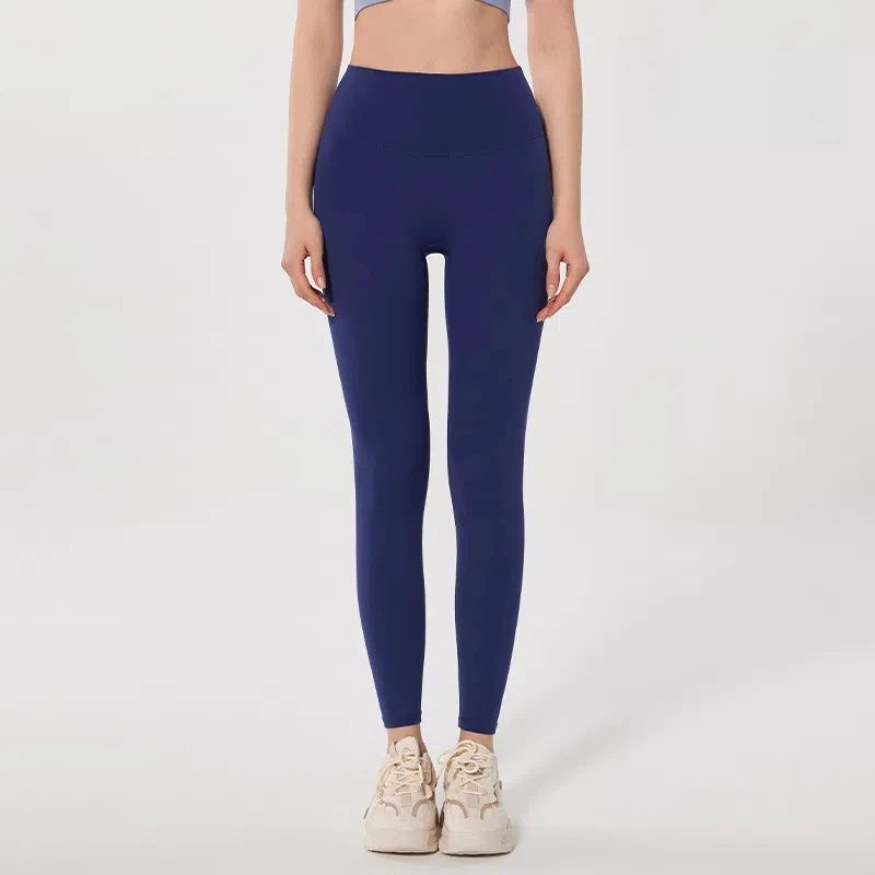 High-waisted buttocks lifting, Nude skinny antibacterial sports fitness tight pants