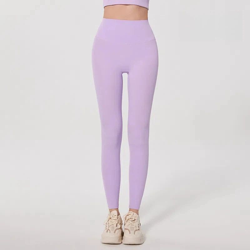 High-waisted buttocks lifting, Nude skinny antibacterial sports fitness tight pants