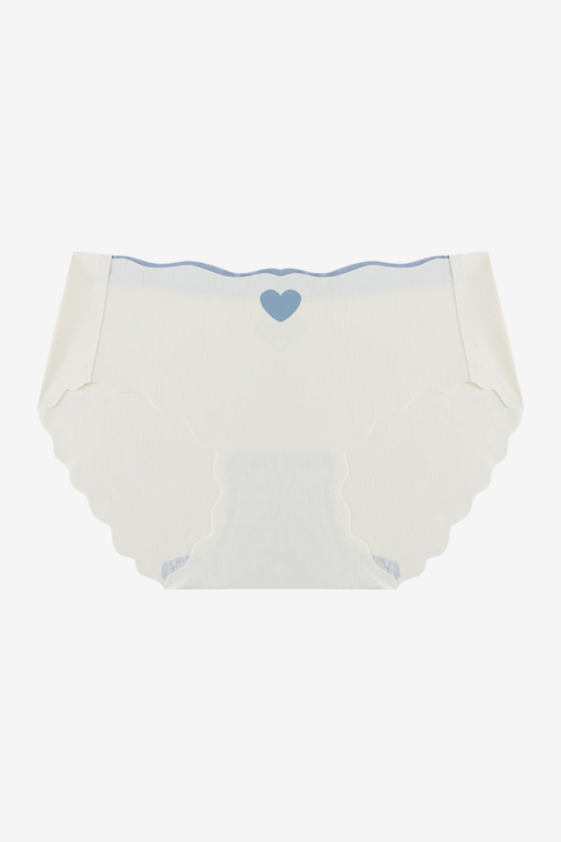 Cotton mid-rise seamless ice silk briefs