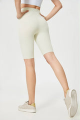 Nude, High-waisted, Hip-lifting, Elastic abdomen, Slimming, Fitness, Yoga, Five-point pants