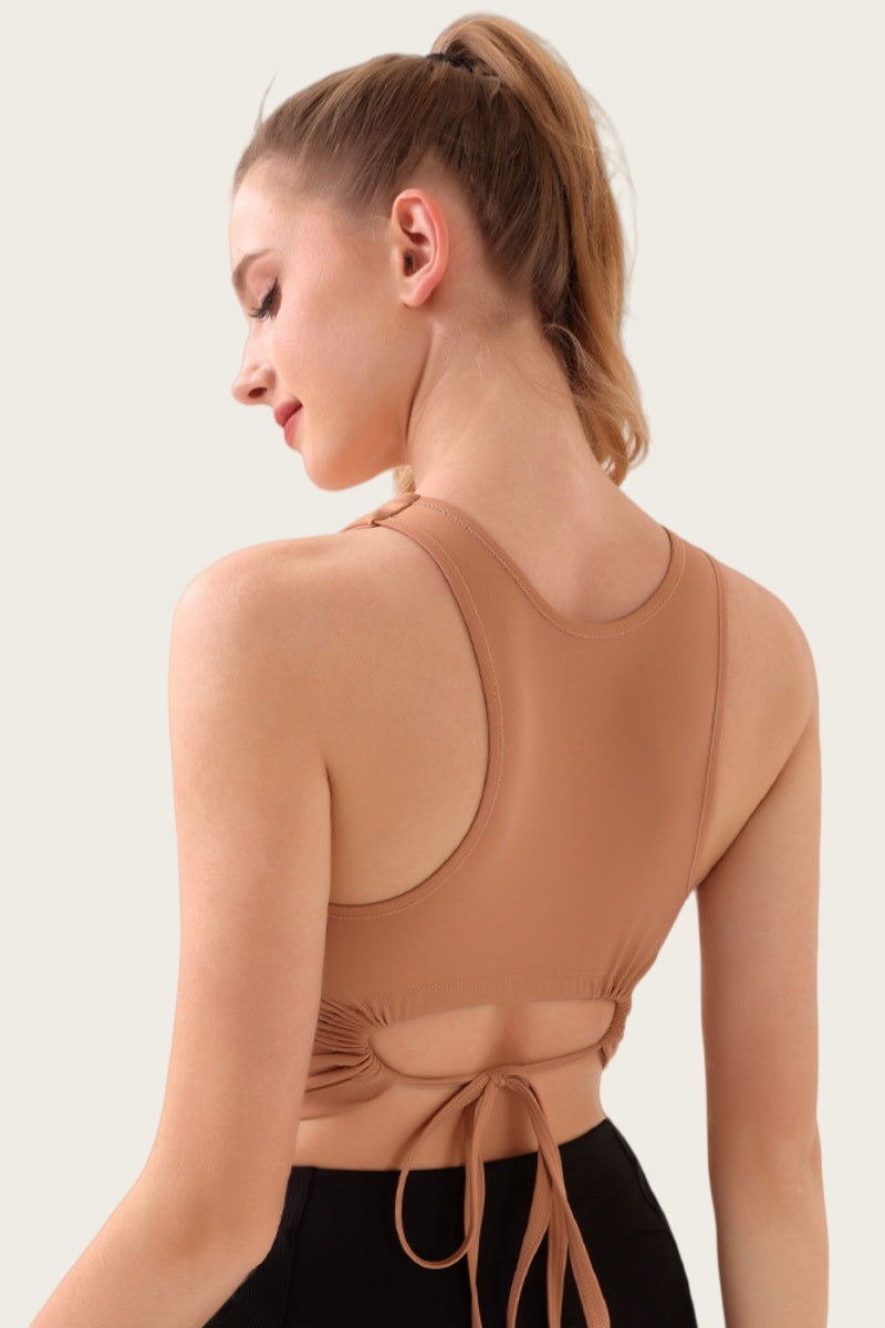 Spring and summer stretch running sports vest