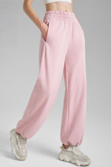 New casual leg high-waisted straight wide-leg sweatpants