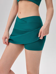Anti-light fake two-piece tennis yoga skirt