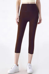 Lycra high-waisted hip-lifting yoga cropped pants