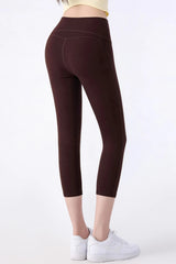 Lycra high-waisted hip-lifting yoga cropped pants
