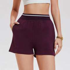 High-waisted drawstring straight-leg golf three-point pants