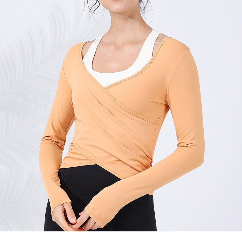 Slim and slim sports long-sleeved cover-up