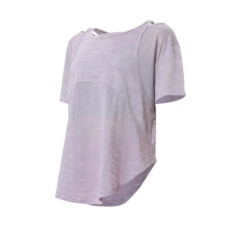 Quick-Drying Off-Shoulder Short Sleeve