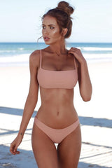 Pink Holiday Bandeau Bralette Bikini