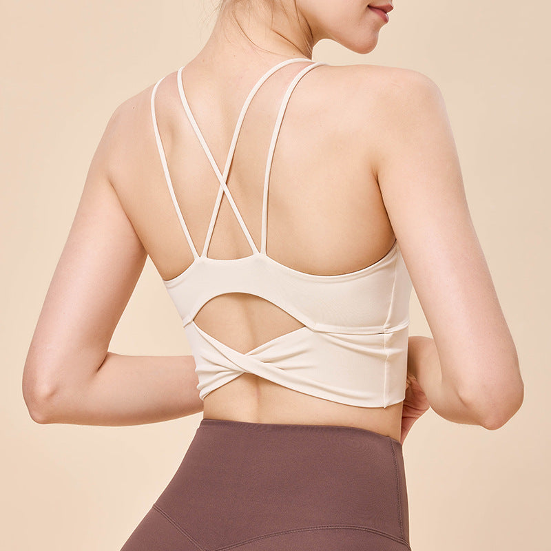 One-Piece Strap Vest Bra