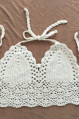 Crochet Halter Bikini Top