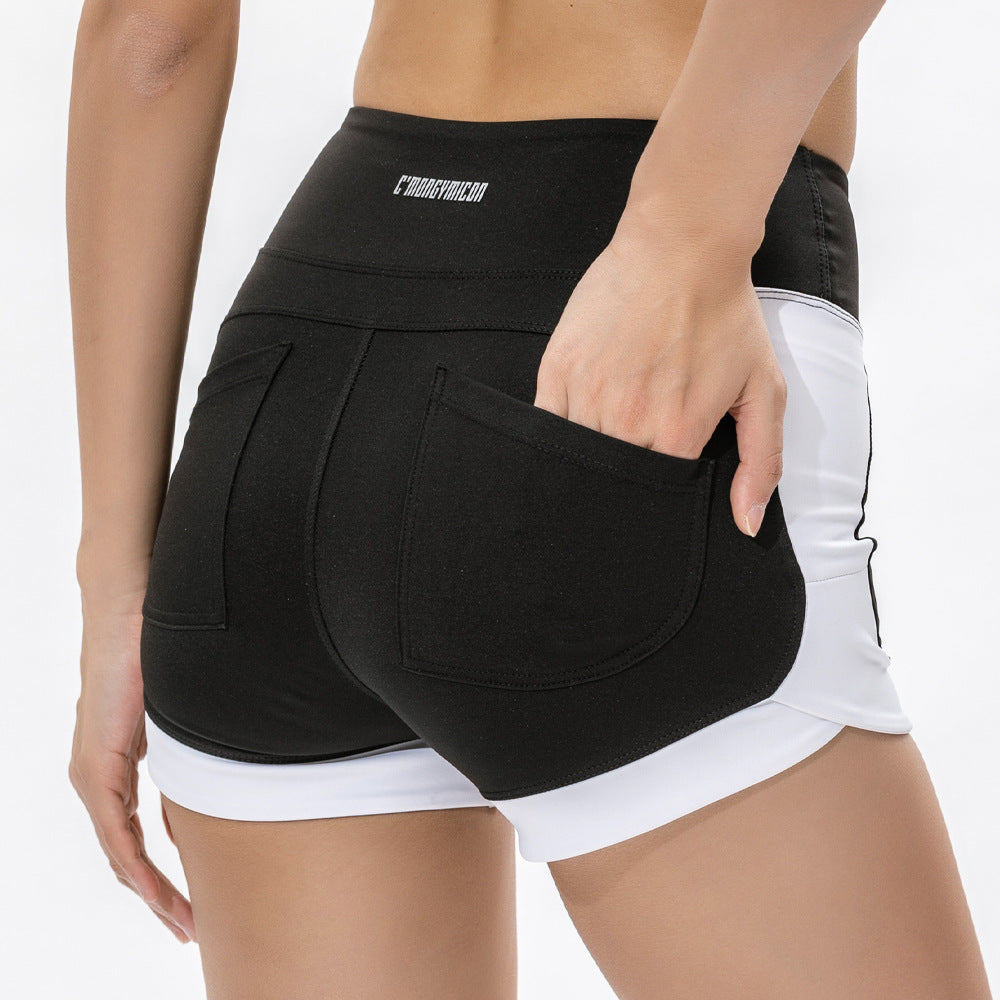 Quick-drying high-waisted hip-lifting short shorts