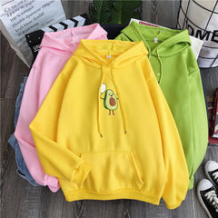 Avocado Hooded Wind Casual Sweatshirt