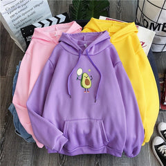 Avocado Hooded Wind Casual Sweatshirt