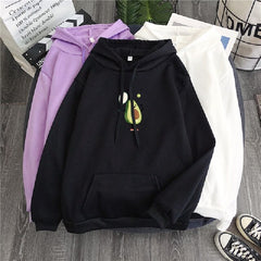 Avocado Hooded Wind Casual Sweatshirt