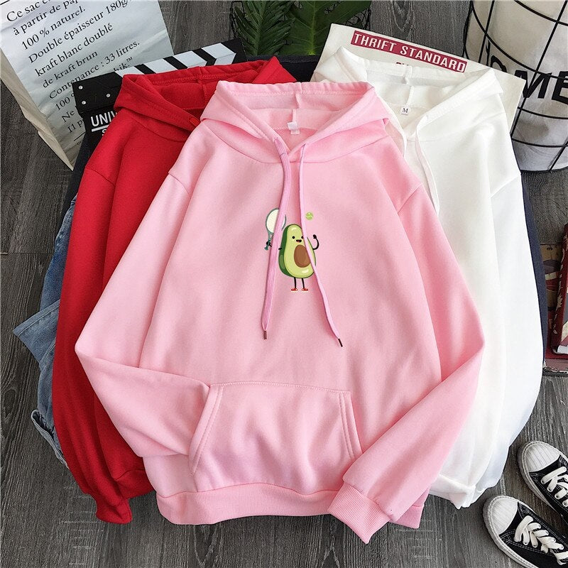 Avocado Hooded Wind Casual Sweatshirt