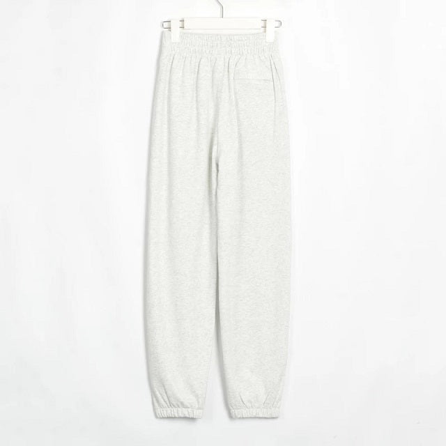 Basic Cotton Sweatshirts Sets Early Waist Pants Casual Suits Street Wear