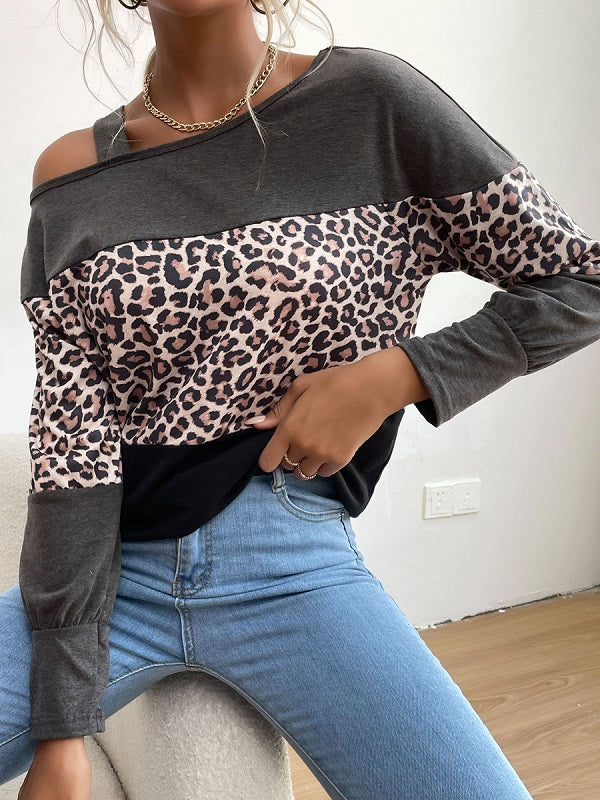 Bateau Neck Long Sleeves Oversized Polyester Sweaters