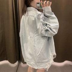 Batwing Long Sleeve Oversized Jacket