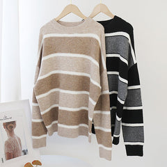 Batwing Long Sleeve Soft Knitted Sweater