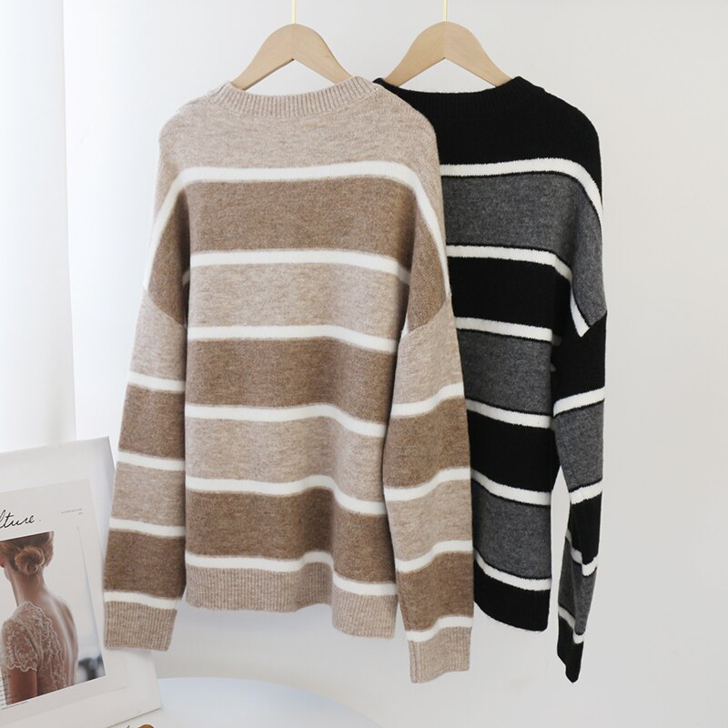 Batwing Long Sleeve Soft Knitted Sweater