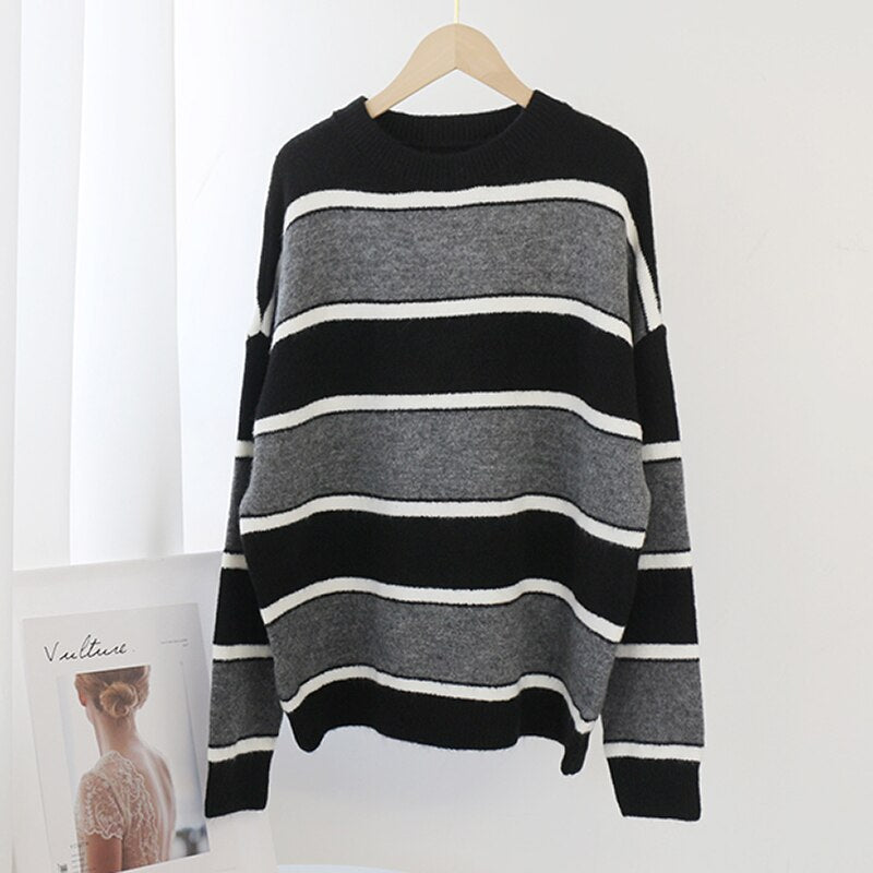 Batwing Long Sleeve Soft Knitted Sweater