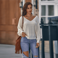 Batwing Sleeve Oversized Casual Solid Sweaters