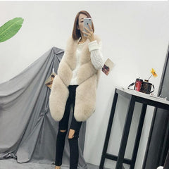 Beautiful Perfectly Sleeveless Fashion Fox Fur Waistcoat