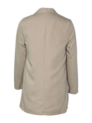 Blazer Chic Polyester Turndown Collar Long Sleeves Jacket