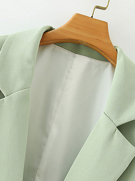 Blazer Turn down Collar Long Sleeve Casual Jackets
