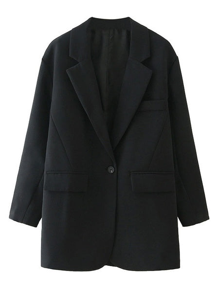 Blazer Turn down Collar Long Sleeve Casual Jackets