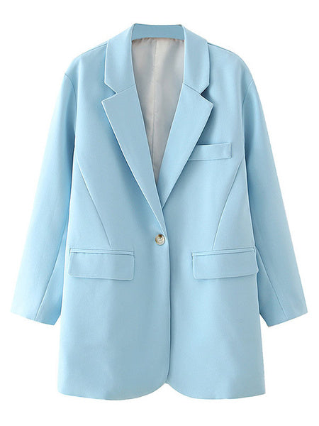 Blazer Turn down Collar Long Sleeve Casual Jackets