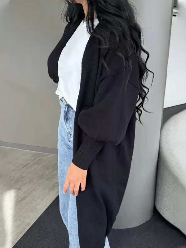 Casual Cardigans Acrylic Solid Color Long Sleeves Daily Casual Sweaters