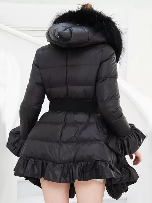 Casual Chic Duck Feather Street Wear Down Jacket